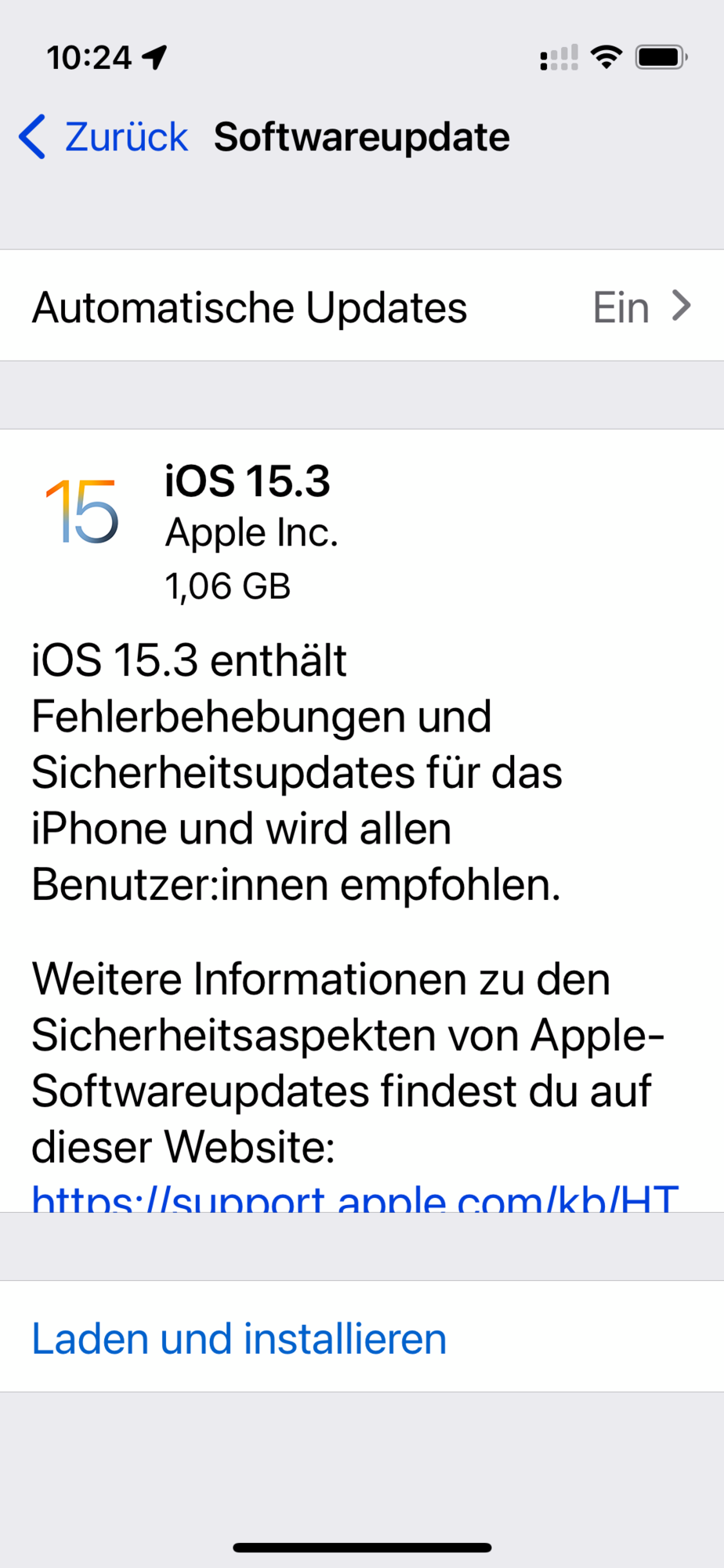 iOS und iPadOS 15.